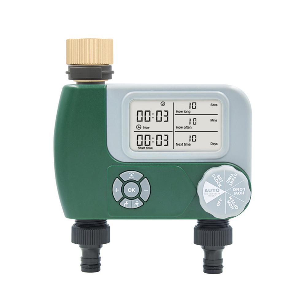 Timer Dual Outlet - Electronic Garden Hose Water Timer for