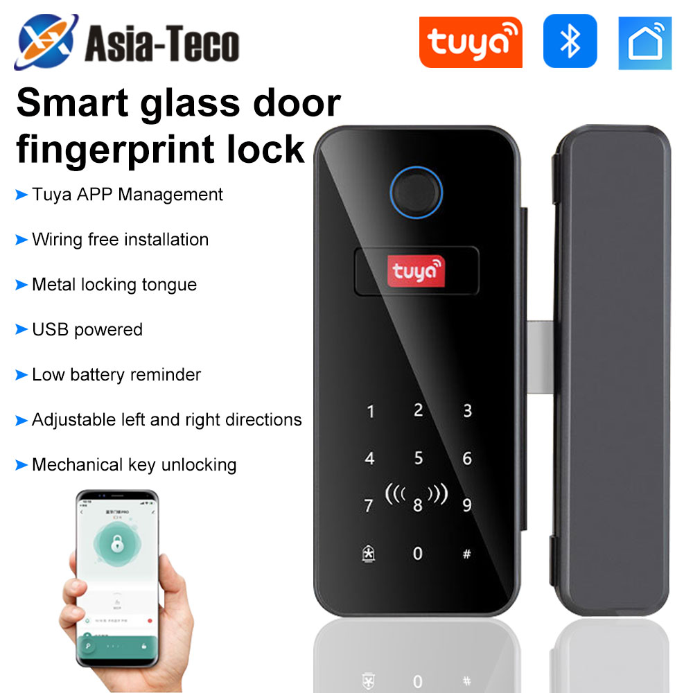 Glass Door Hinge - Bluetooth Electronic Glass LOCK Fingerprint Recognition
