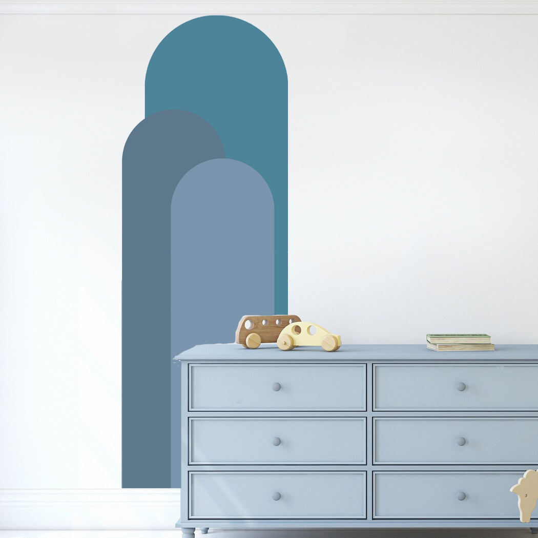 Pvc Panel Background - Bohemian Arch Wall Stickers Living Room