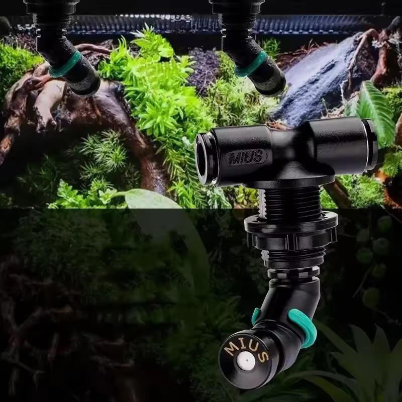 Misting Nozzle Reptile - 360° Adjustable Spray Nozzle System Reptiles