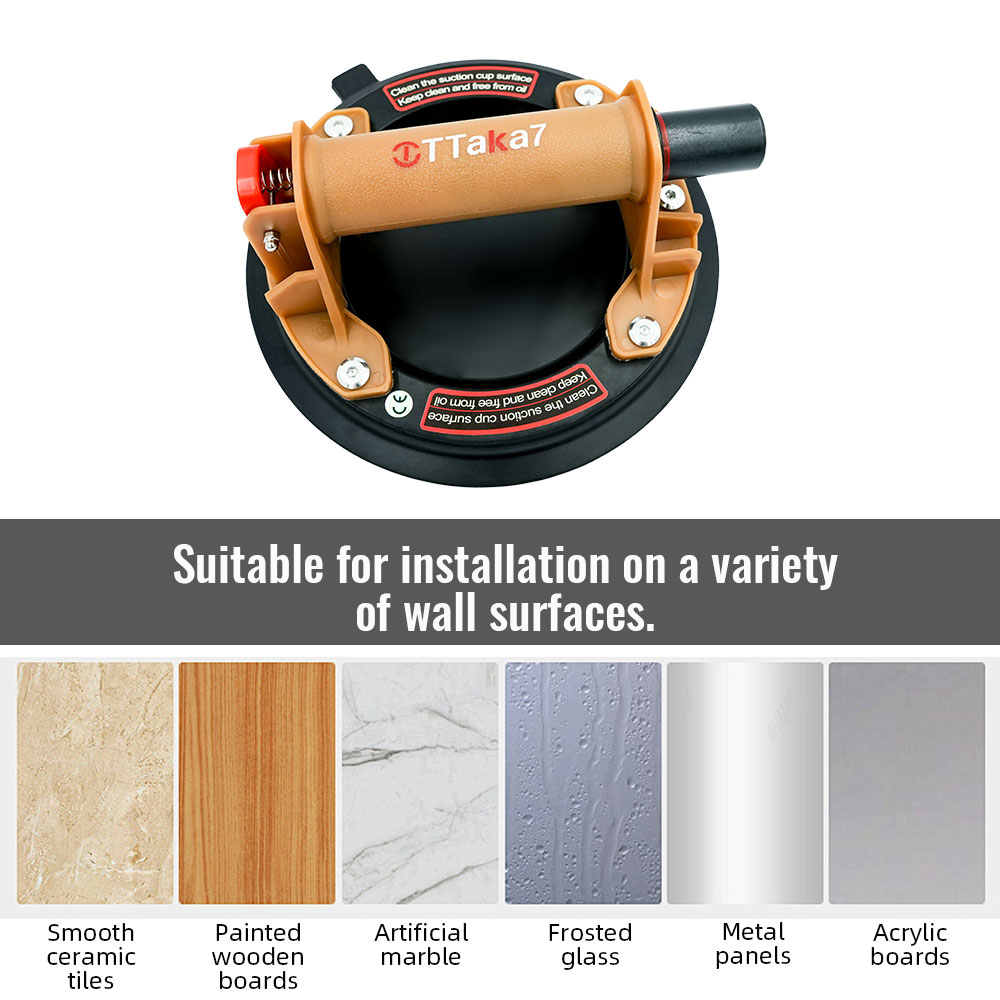 Ceramic Tile Floor - 8 Inch Silicone Vacuum Suction Cup