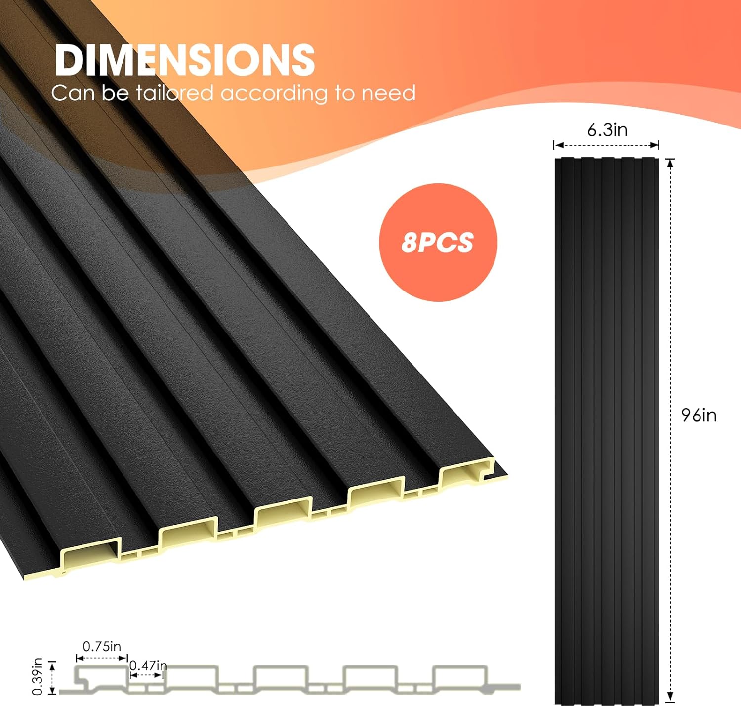 8-Pack 3D Acoustic Wall Panels - Pvc Panel Background review and price