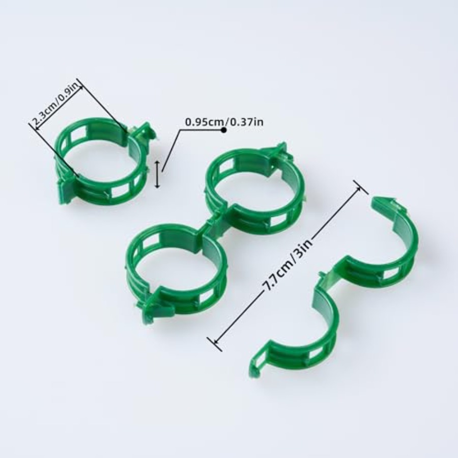 100 Pcs Plant Support Clips Pl - Vine Climbing Plastic review and price