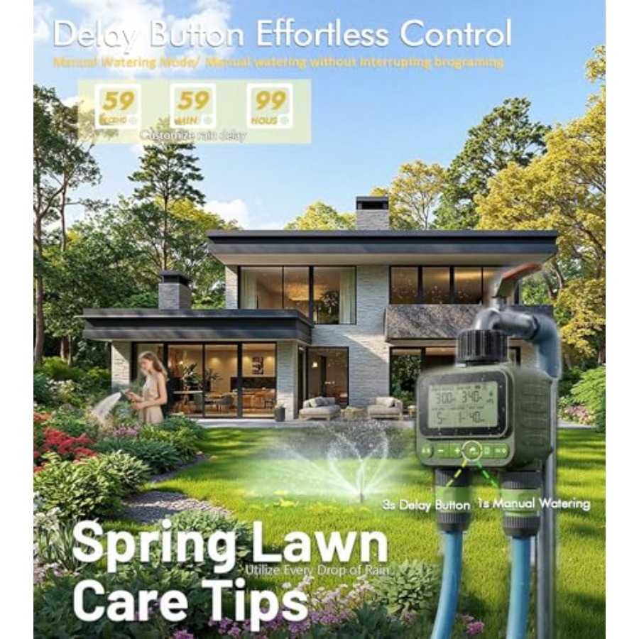 Smart Sprinkler Timer for Lawn - Timer Dual Outlet review and price