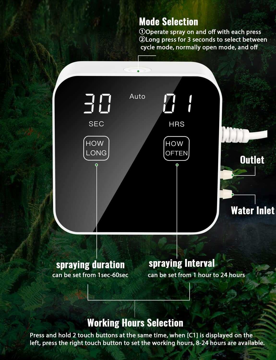 Automatic Rainforest Timing Sp - Misting Nozzle Reptile review and price