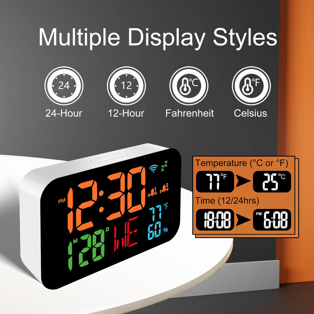 Tuya WiFi Desktop Clock Calend - Digital Hygrometer Probe review and price