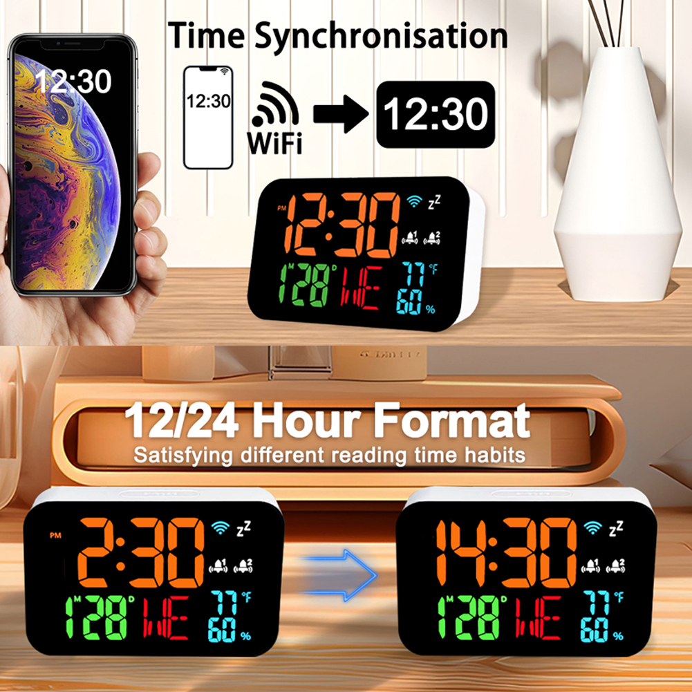 Tuya WiFi Desktop Clock Calend - Digital Hygrometer Probe review and price