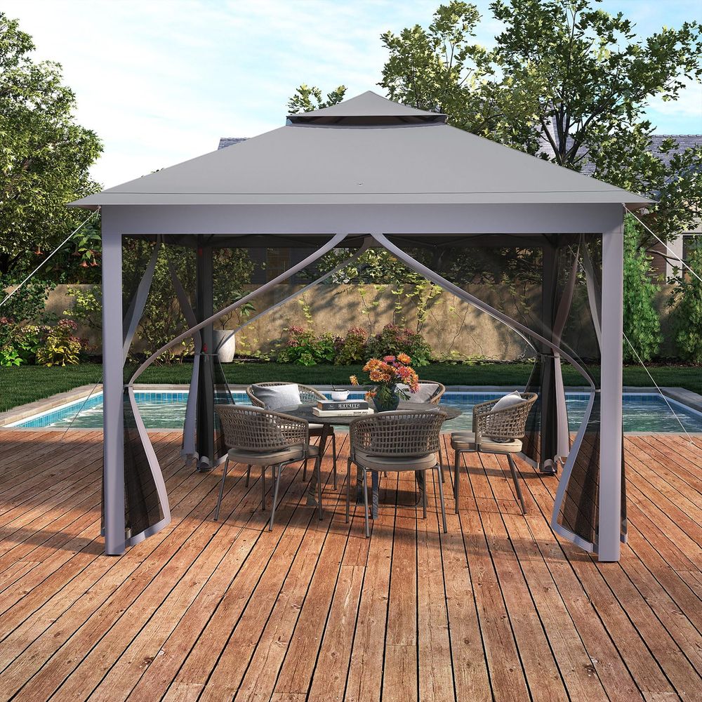 ft 11 ft Pop up Gazebo, Portab - Screen Top Mesh review and price