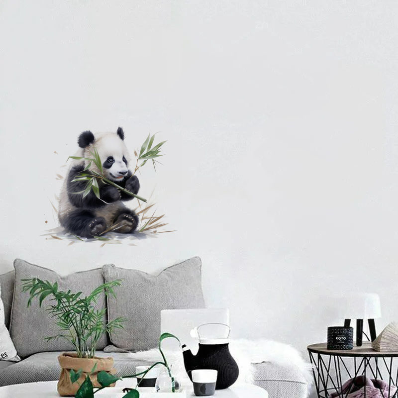 C76# Watercolor panda wall sti - Pvc Panel Background review and price