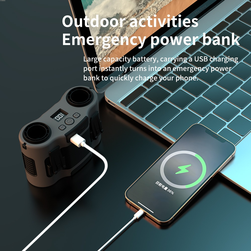 Portable Waist Clip Fan Mini U - Timer Dual Outlet review and price