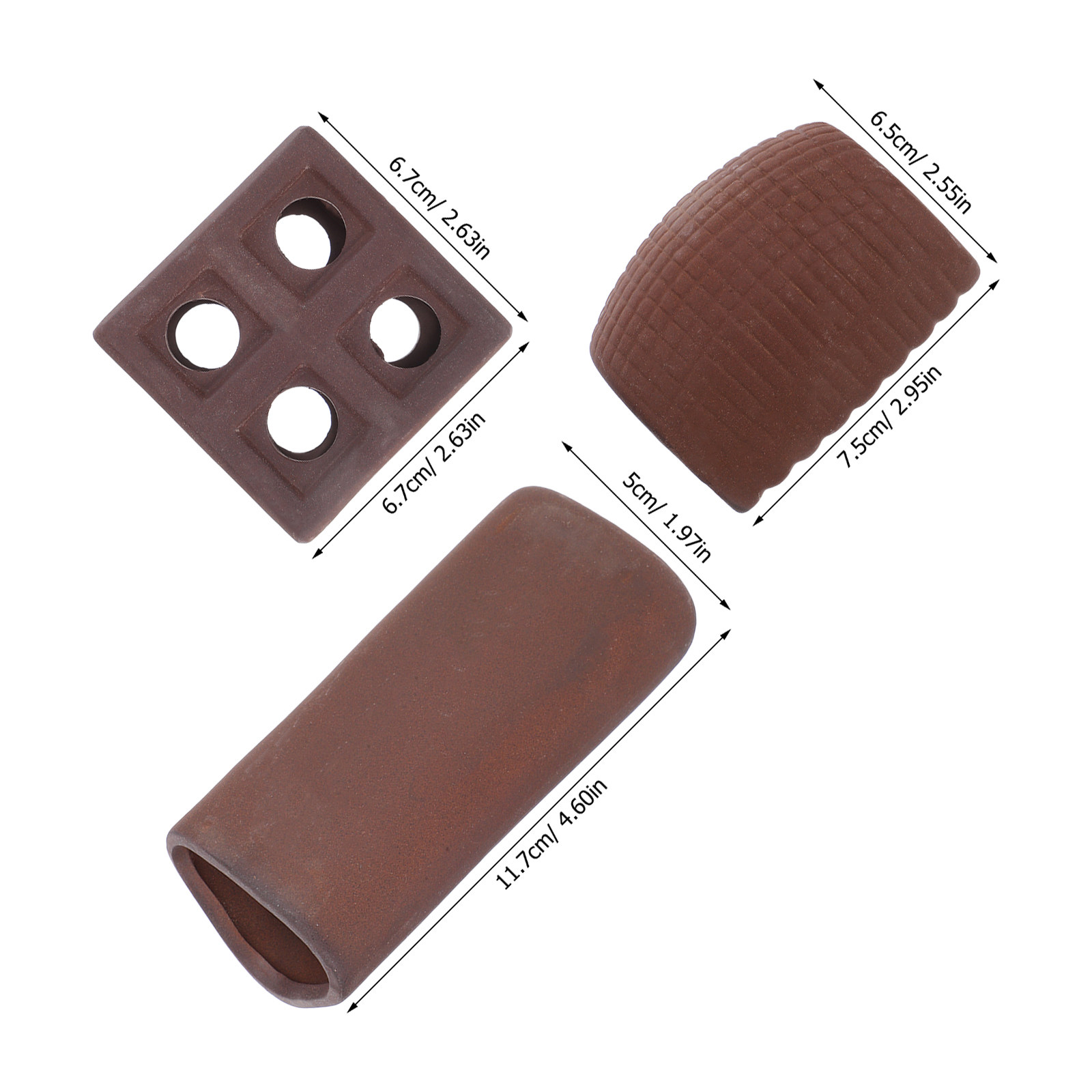 3Pcs Aquarium Decorative Rocke - Hide Cave Ceramic review and price